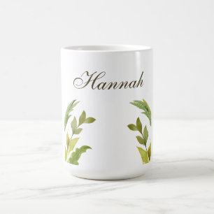 Minimalistblommigt för Professionell av Trendig Gr Kaffemugg