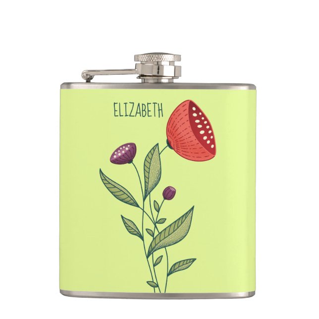 Minimalistblommor Snyggt Namn Fickplunta (Framsidan)