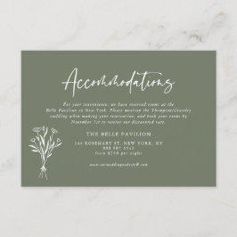 Minimalistbostad för Bouquet-Grönt Tilläggskort