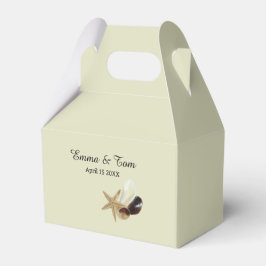 Minimalistbröllop för kustnära Chic Presentaskar