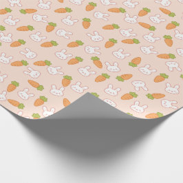 Minimalistbunny och morot presentpapper