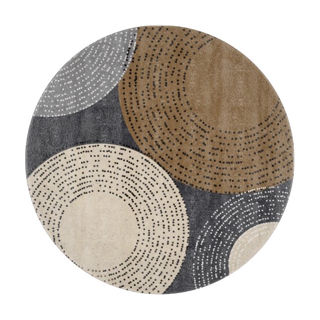 Minimalistcirklar av brun Grått (Framsidan)