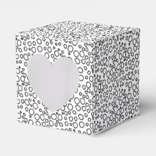 Minimalistcirklar i Julafton Cute Black White Bubb Presentaskar