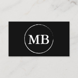 Minimalisten cirklar svart för visitkort |
