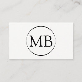 Minimalisten cirklar visitkorten visitkort