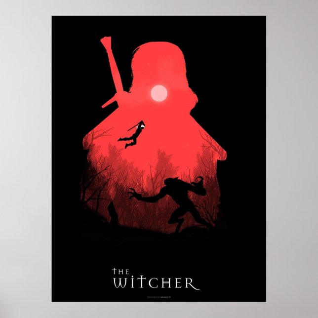 Minimalisten Witcher Poster (Framsidan)