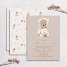 Minimalistfack Väntar brun babydusch