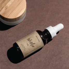 Minimalistfällande Flaska-produktetiketter Fraktsedel