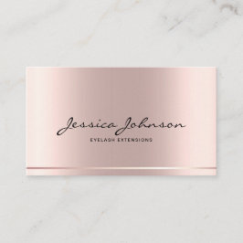 Minimalistfällor för lyxrester från rosegold ekela visitkort