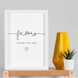 Minimalistfavoriter för babyskor Poster