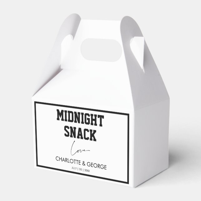 Minimalistfavoriter för Midnight Snack Personligt  Presentaskar (Framsidan Sidan)