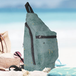 Minimalistflygplanet Dusty Blue Monogram Travel