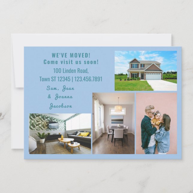 Minimalistfotografier Vi Flyttat Flytta annons Meddelande (Framsida)