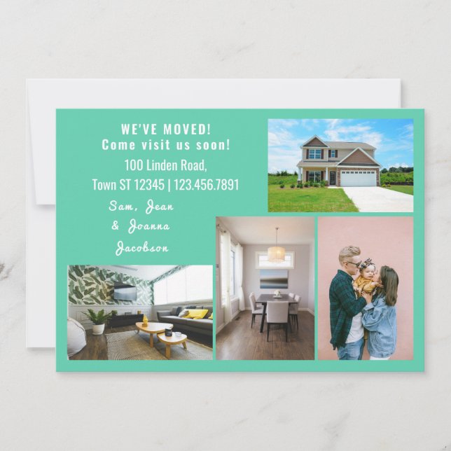 Minimalistfotografier Vi Flyttat Flytta annons Meddelande (Framsida)