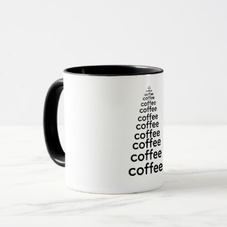 Minimalistic Black Coffee Tree Mug Mugg