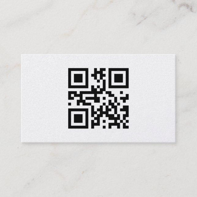 Minimalistic business card, platinum visitkort (Framsida)