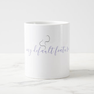 Minimalistic Coffee Mug Design Jumbo Mugg