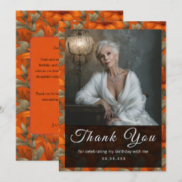 Minimalistic Custom Lilies Floral Romantic Party Tack Kort