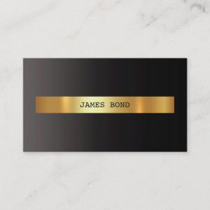 Minimalistic guld- Ombre svart Vip omkullkastar Visitkort