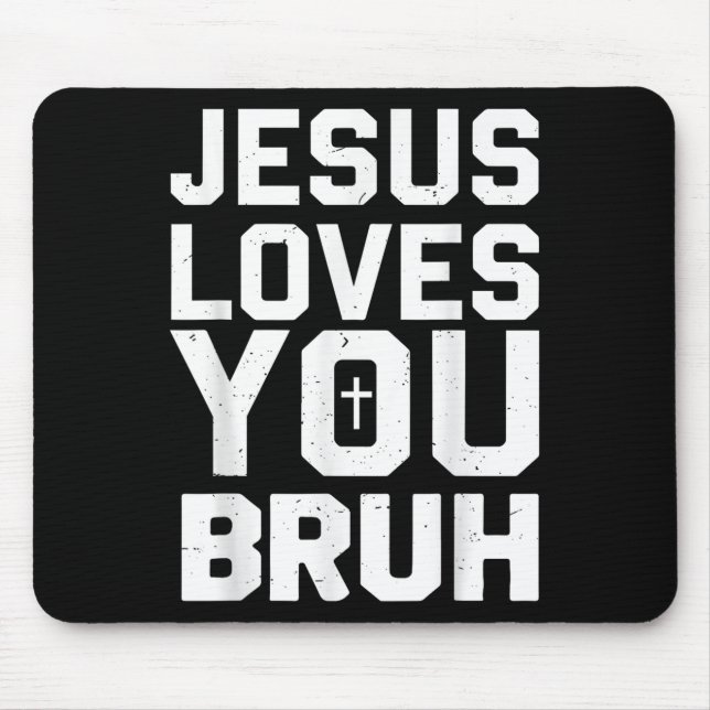 Minimalistic Jesus Love You Bruh Funny Christian Y Musmatta (Framsidan)