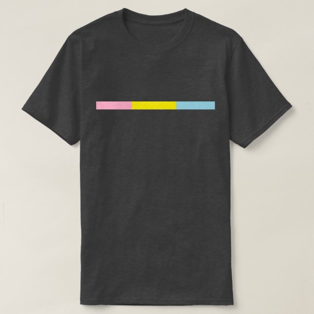 Minimalistic Pansexual pride Tee (Design framsida)