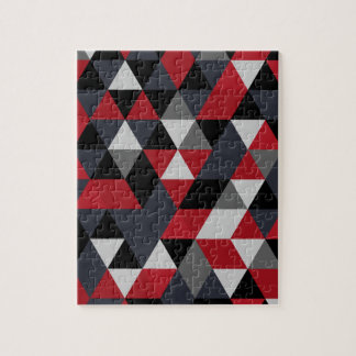 Minimalistic polygonmönster (prisman) pussel