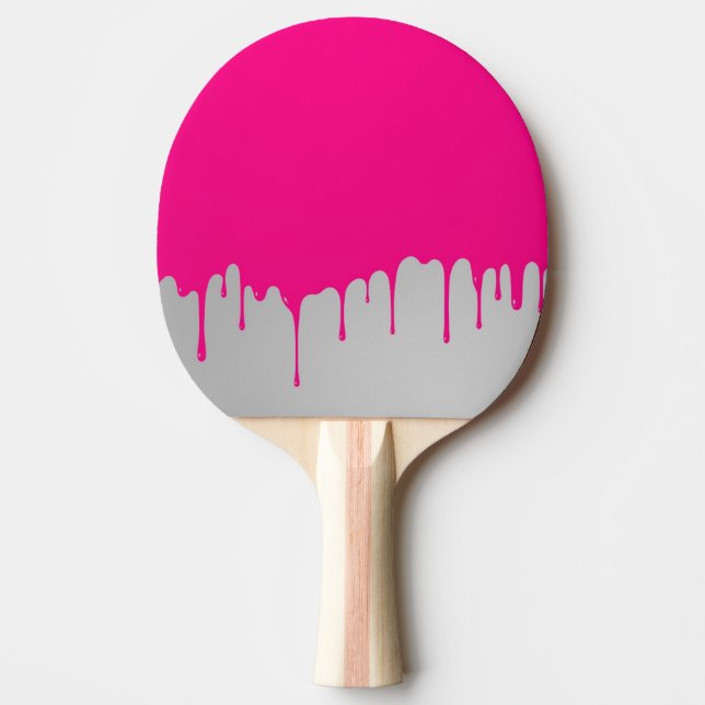 minimalistic rosor målar pingisracket (Framsidan)