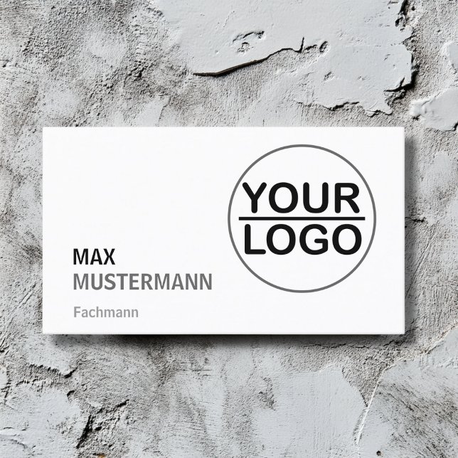 Minimalistisch Visitenkarten mit LOGO Visitkort (Skapare uppladdad)