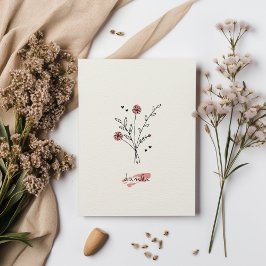 Minimalistische Dankeskarte Tack Kort