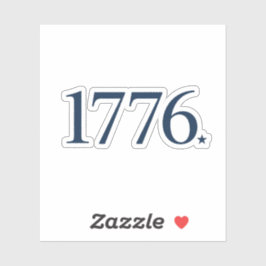 Minimalistisk 1776 Patriotisk Årstypsnitt Klisterm Klistermärken