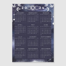 Minimalistisk 2024 Magnetisk kalender
