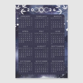Minimalistisk 2024 Magnetisk kalender