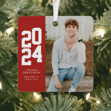 Minimalistisk 2024 Red White Photo Student