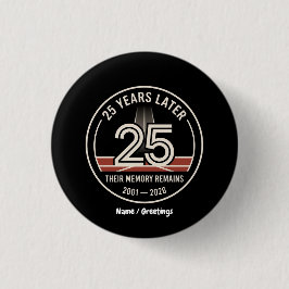 Minimalistisk 25-årsjubileumsminneshyllning knapp