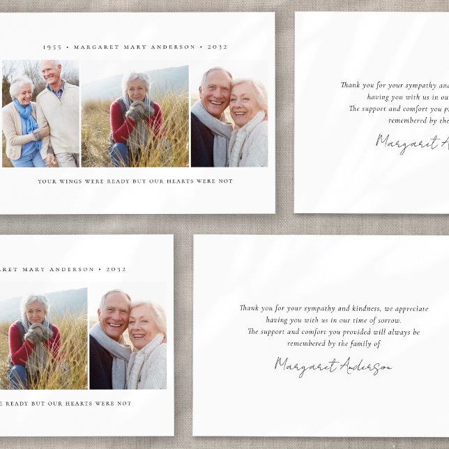 Minimalistisk 3-fotolymning tack kort (Skapare uppladdad)