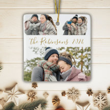 Minimalistisk 3-fotomakning jul