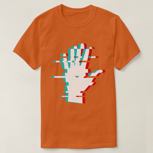 Minimalistisk 3D-handledning för abstrakt T Shirt (Design framsida)