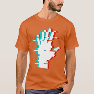 Minimalistisk 3D-handledning för abstrakt T Shirt