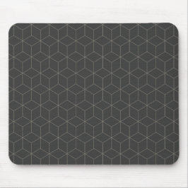 Minimalistisk 3D-kubmönster Musmatta