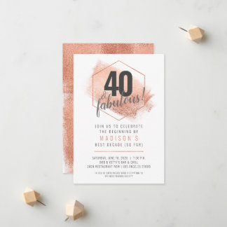 Minimalistisk 40-dagars inbjudan till Ro Guld
