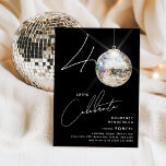 Minimalistisk 40:e Disco Boll-Födelsedagsfesten Inbjudningar<br><div class="desc">Minneshögen för att vrida 40 med vår chic och minimalistiska 40:e födelsedagsinbjudan! Inbjudan sätter punkt för ett minnesvärt firande, med siffrorna "40" med en unik tvist - "0" är ett gnistrande diskoteskt boll, som på vårt trendig visar svart bakgrund. Den moderna party-mallen kompletterad med elegantens calligraphy-skript-accents är tänd för att...</div>