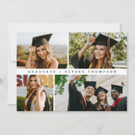 Minimalistisk 4 Grad Photos Studenten-varning Inbjudningar