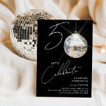 Minimalistisk 50:e Disco Boll-Födelsedagsfesten Inbjudningar<br><div class="desc">Fira milstolpen att vrida 50 med vår chic och minimalistisk 50:e Födelsedagsfest inbjudan! Inbjudan sätter punkt för ett minnesvärt firande, med siffrorna "50" med en unik tvist - "0" är ett gnistrande diskoteskt boll, som på vårt trendig visar svart bakgrund. Den moderna party-mallen kompletterad med elegantens calligraphy-skript-accents är tänd för...</div>