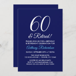 Minimalistisk 60 och Pensionerad Mörklila Pensione Inbjudningar