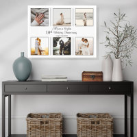 Minimalistisk 6-foto 10:e Bröllop-årsdagen