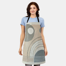 Minimalistisk Abstrakt - allt-over-utskrift Apron