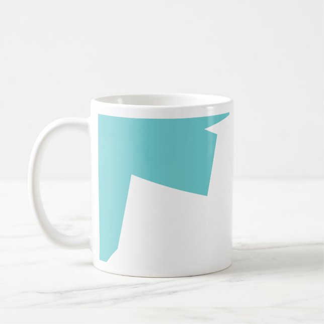 Minimalistisk abstrakt Art Kaffemugg (Vänster)