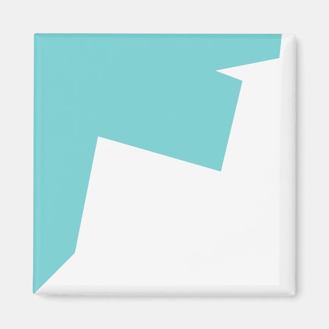 Minimalistisk abstrakt Art Magnet (Framsidan)