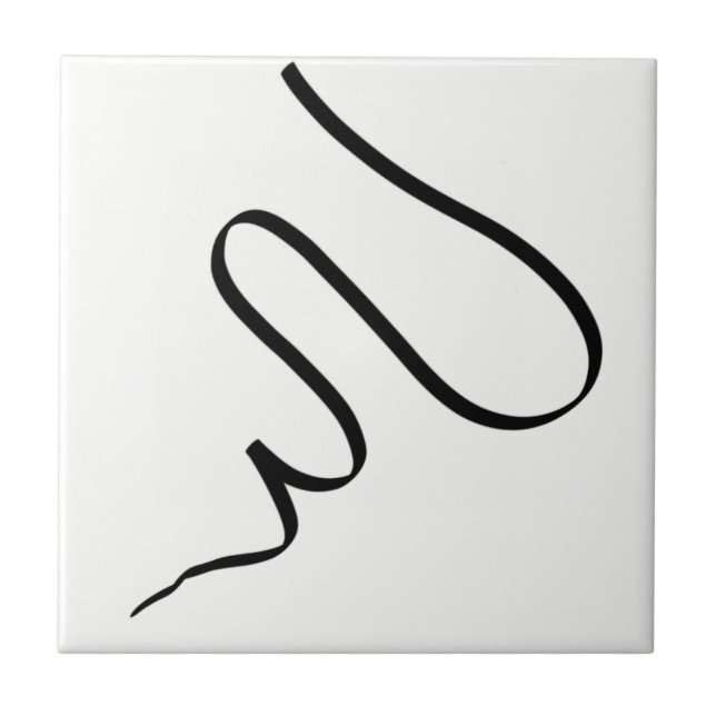 Minimalistisk abstrakt Art-minimalism Kakelplatta (Framsidan)
