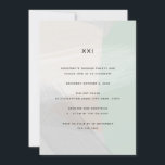 Minimalistisk Abstrakt Art Mint-Grönt 21:a födelse Inbjudningar<br><div class="desc">Minimalistisk Abstrakt Art Mint Grönt 21:a födelsedagsinbjudan kan anpassas helt efter dina behov i kostym. © Gorjo Designs. Gade åt dig via Zazzle-plattformen. // Tittar för matchande artiklar? Annat papper från den uppsättning som finns tillgänglig i avsnittet "samlingar" i min butik. // Behöver du hjälp med att anpassa din design?...</div>